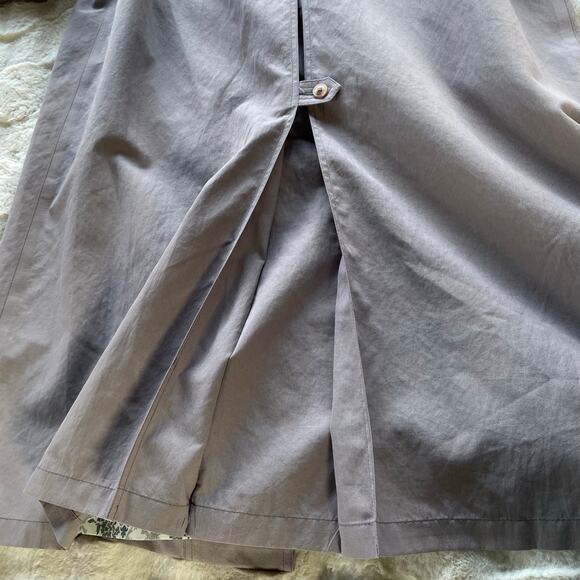 🔥Vintage London Fog USA ACTWU Classic Hooded Belted Trench Coat Floral Lined 10 - Picture 9 of 15